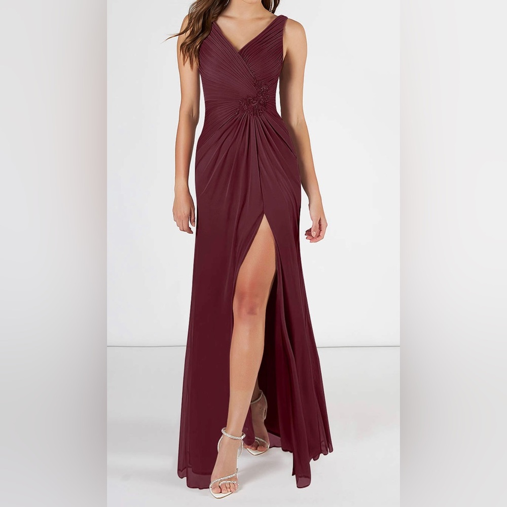 Azazie “Sam” Bridesmaid Dress, Cabernet Color (Size 12) - BRAND NEW, NEVER WORN